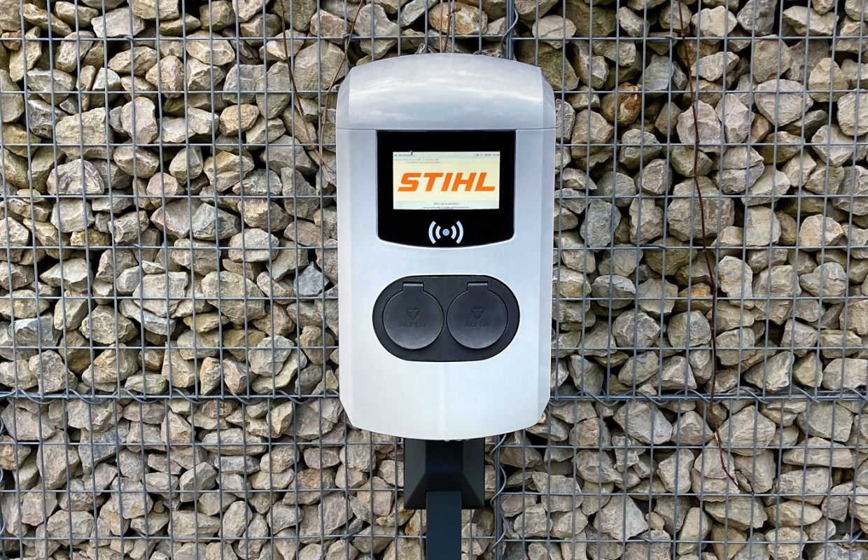 Charging station for electric cars.