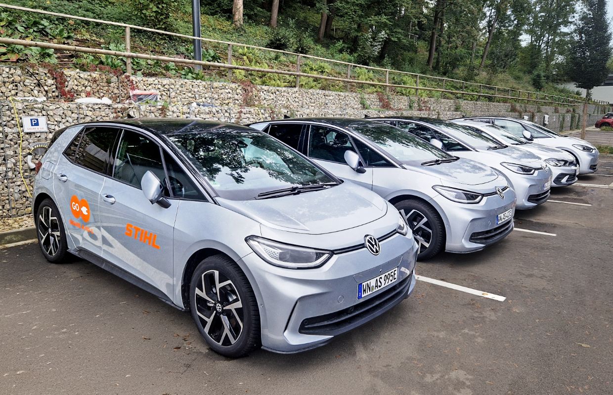 A range of electric cars.